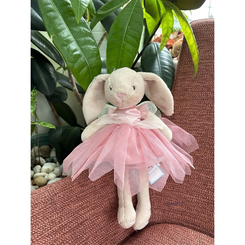 NWT Jellycat London Fairy Lottie Bunny New Plush Pink Tutu Ballerina Wings